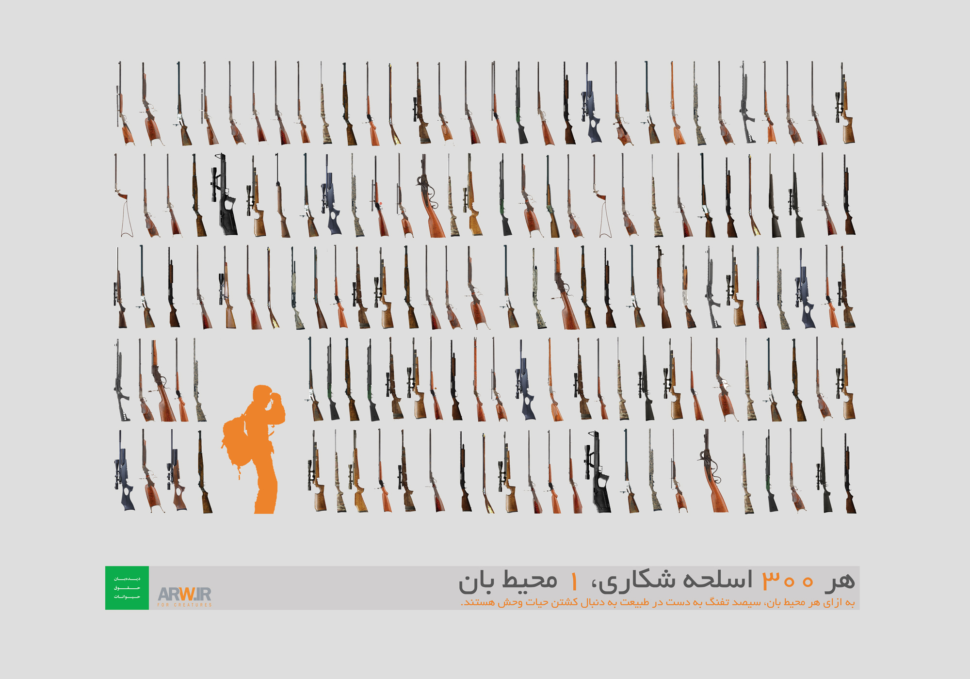 هر محیط بان در برابر 300 اسلحه شکاری/ حقیقت نامه
